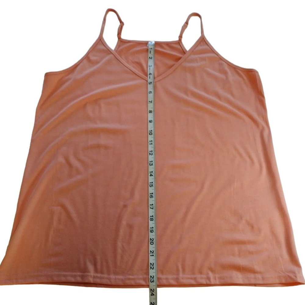 Women's XL Camisole Peach With Adjustable Straps - Picture 4 of 6
